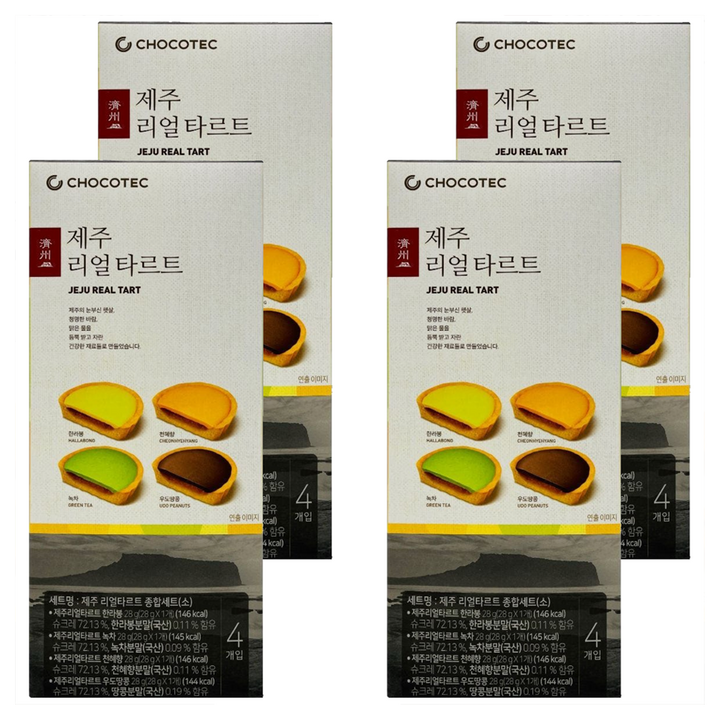 제주 리얼 타르트 소 4p, 28g, 4세트
