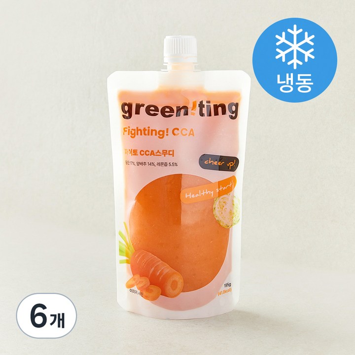 그리니팅 파이토 CCA 스무디 (냉동), 6개, 195ml