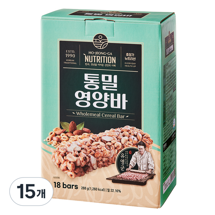 호정가 통밀 영양바 18p, 288g, 15개