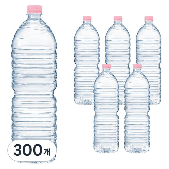 크리스탈 무라벨 생수, 2L, 300개