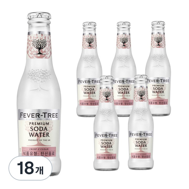 피버트리 프리미엄 소다워터, 18개, 200ml