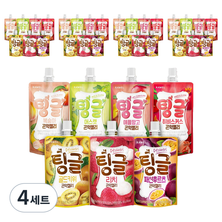 팅글 곤약젤리 7종 35개입, 4세트