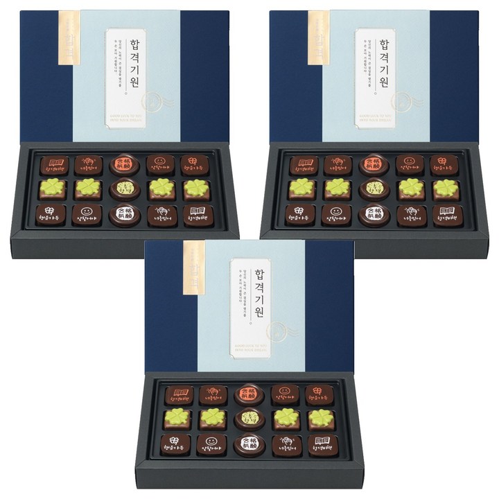 꼬모쎔쁘레 합격기원초콜릿 15입, 144g, 3세트