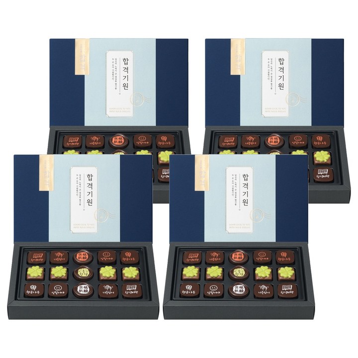 꼬모쎔쁘레 합격기원초콜릿 15입, 144g, 4세트