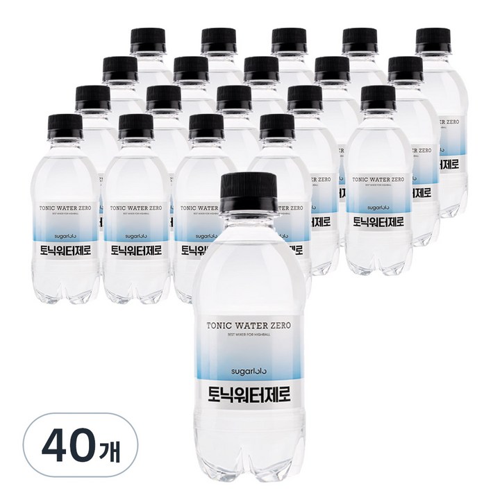 슈가로로 토닉워터 제로, 300ml, 40개