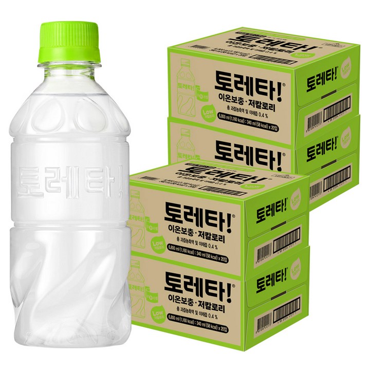 토레타 무라벨 이온음료, 340ml, 80개