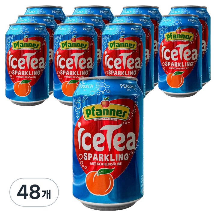 파너 아이스티 피치 스파클링, 48개, 330ml