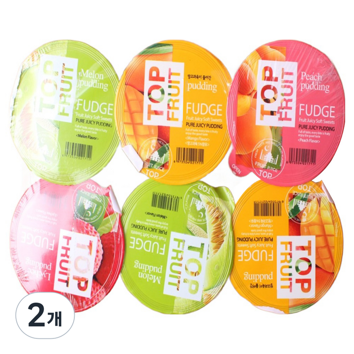 탑플룻 혼합맛 푸딩 6p, 690g, 2개