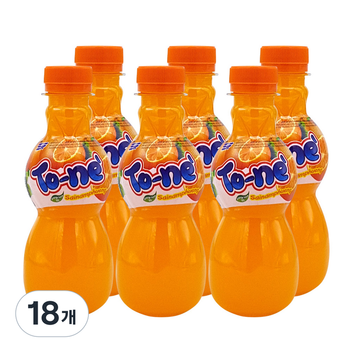 토네 오렌지 음료, 220ml, 18개