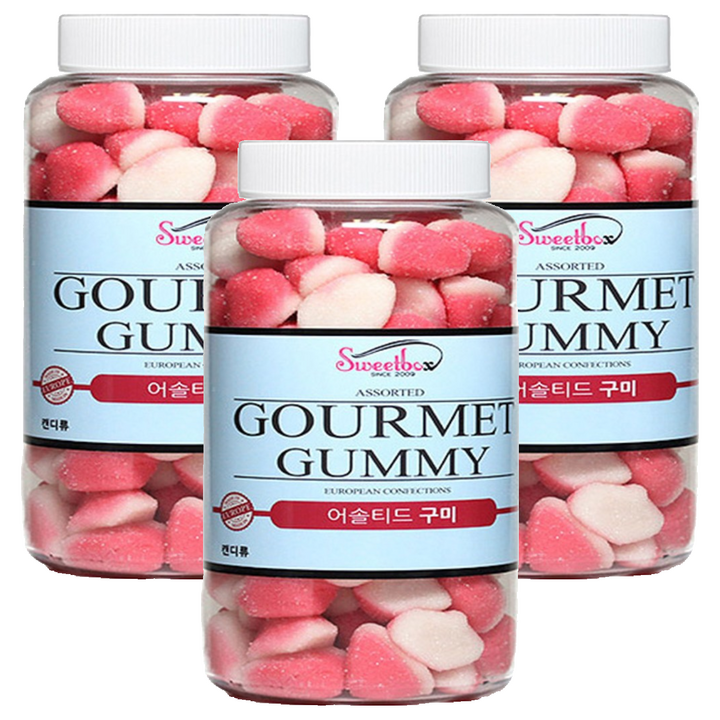 딸기 퍼프 젤리, 700g, 3개