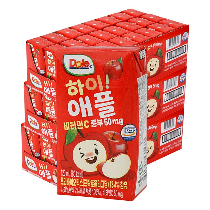 돌 하이 애플 주스, 72개, 120ml