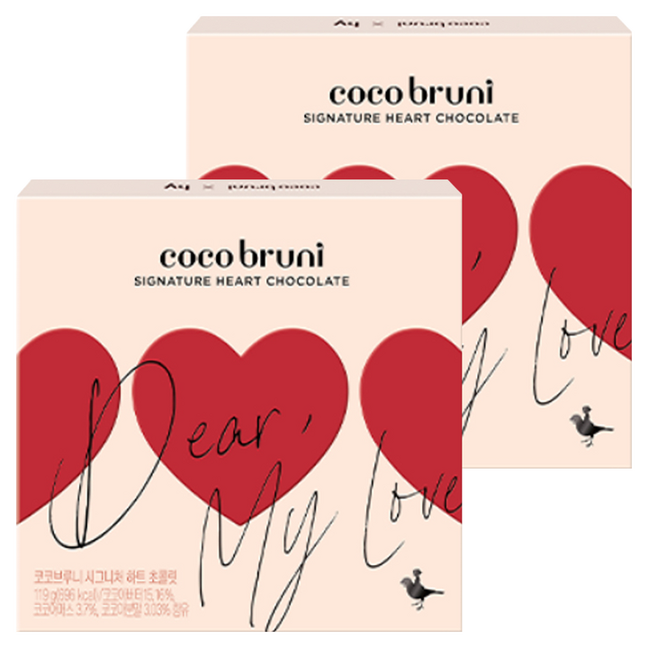 코코브루니 시그니처 하트 초콜릿 9p, 2개, 103g