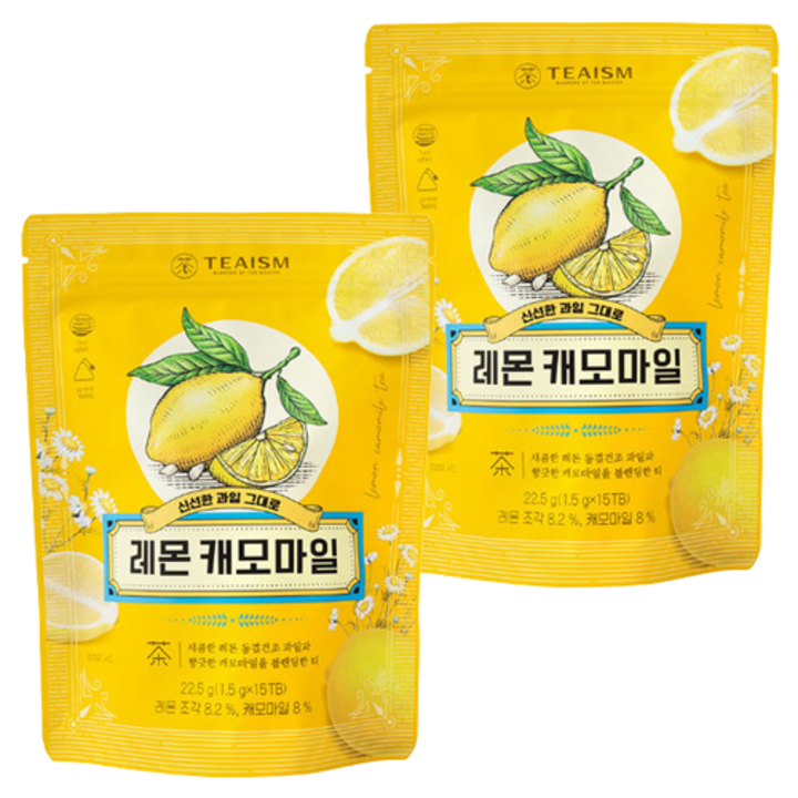 티이즘 레몬 캐모마일, 1.5g, 15개입, 2개
