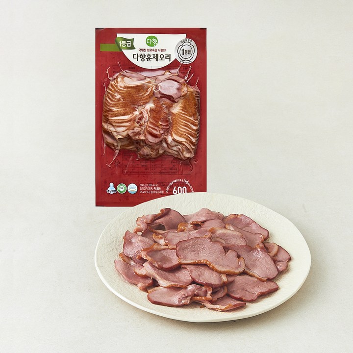 다향 1등급 훈제 오리 슬라이스, 600g, 1개