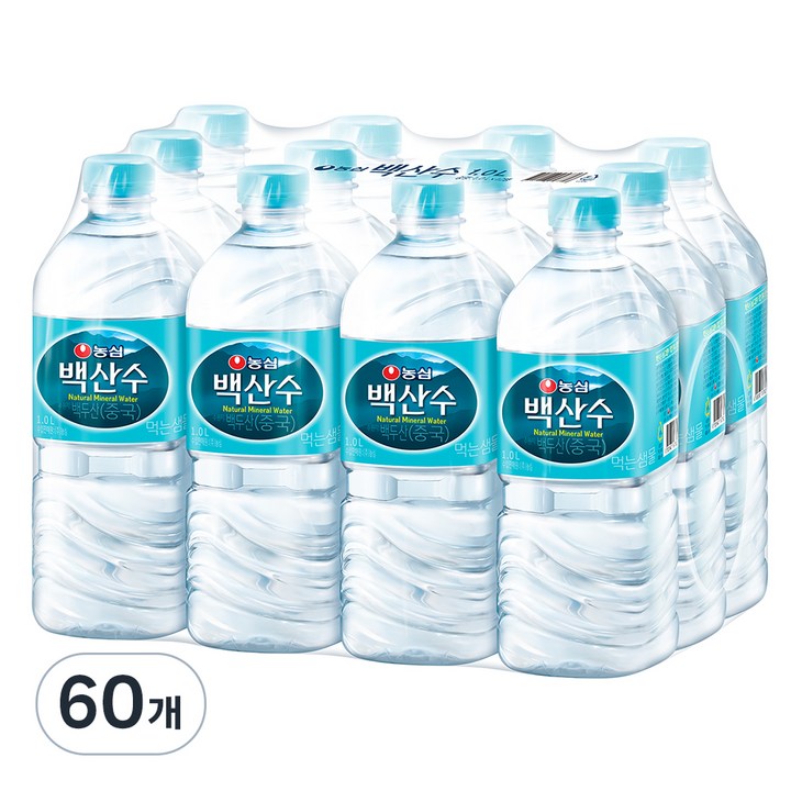 백산수 생수, 1L, 60개