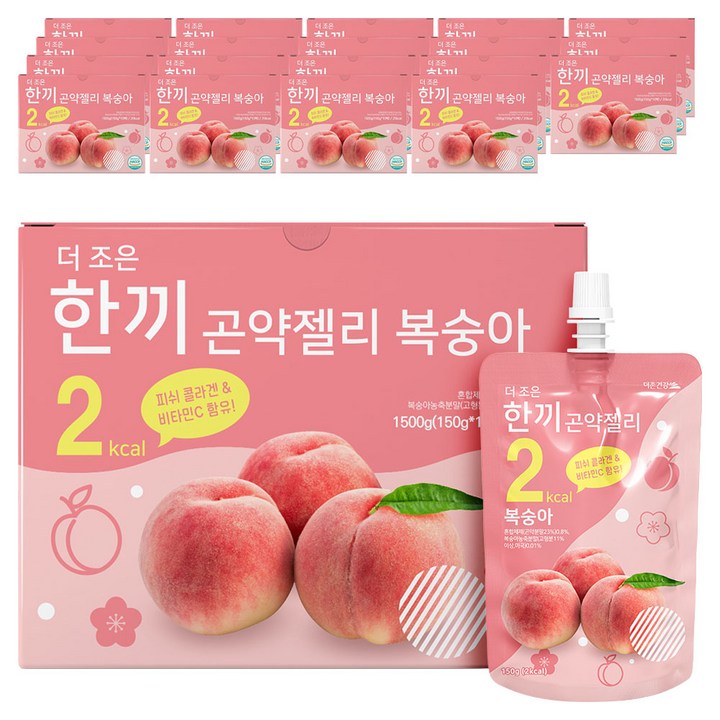더존건강 더조은 한끼곤약젤리 복숭아 10개입, 1.5kg, 20개