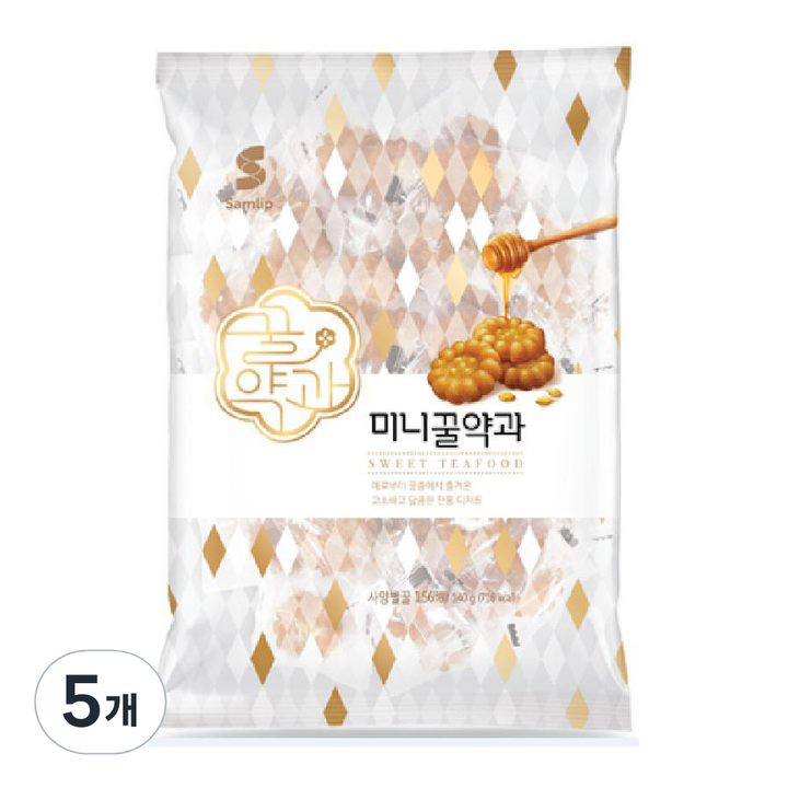 삼립 미니 꿀약과, 140g, 5개