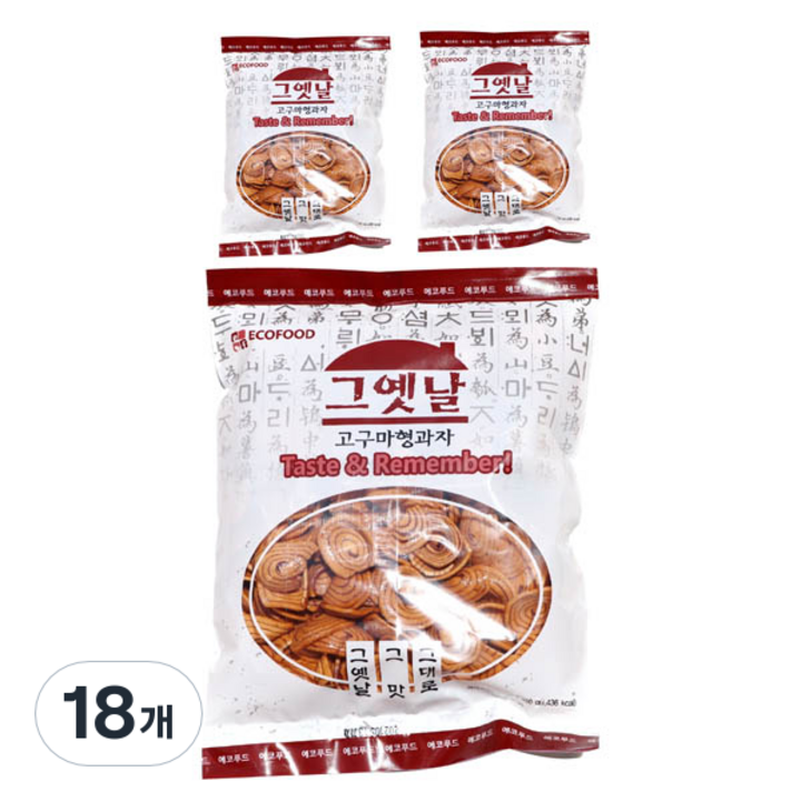 에코푸드 그옛날 고구마형과자, 350g, 18개