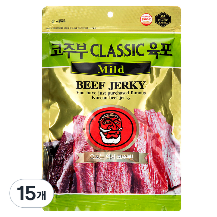 코주부 B&F CLASSIC 육포 Mild, 130g, 15개