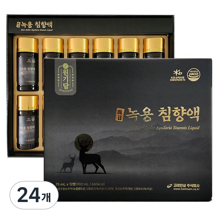 원기담 녹용 침향액, 24개, 75ml