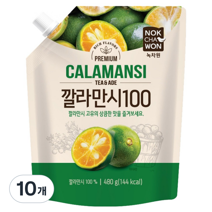 녹차원 깔라만시 100, 480g, 10개
