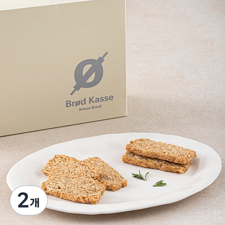 브로드카세 고소한 통밀 오트밀 쿠키, 180g, 1개입, 2개