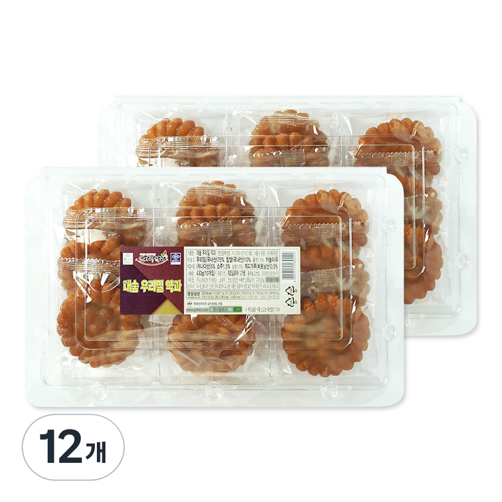 담양 전통한과 우리밀약과 10p, 430g, 12개
