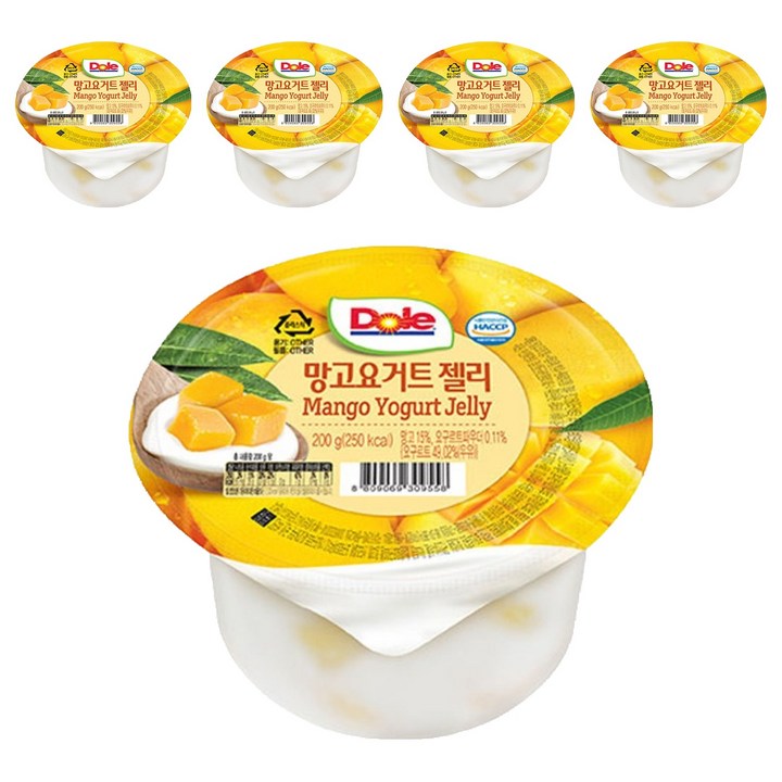 돌 망고요거트 컵젤리, 200g, 5개