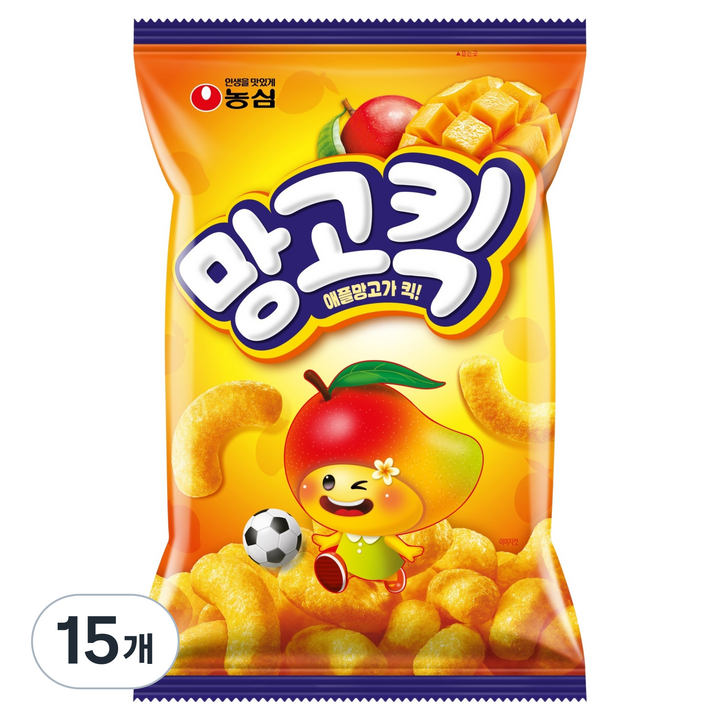 농심 망고킥, 100g, 15개