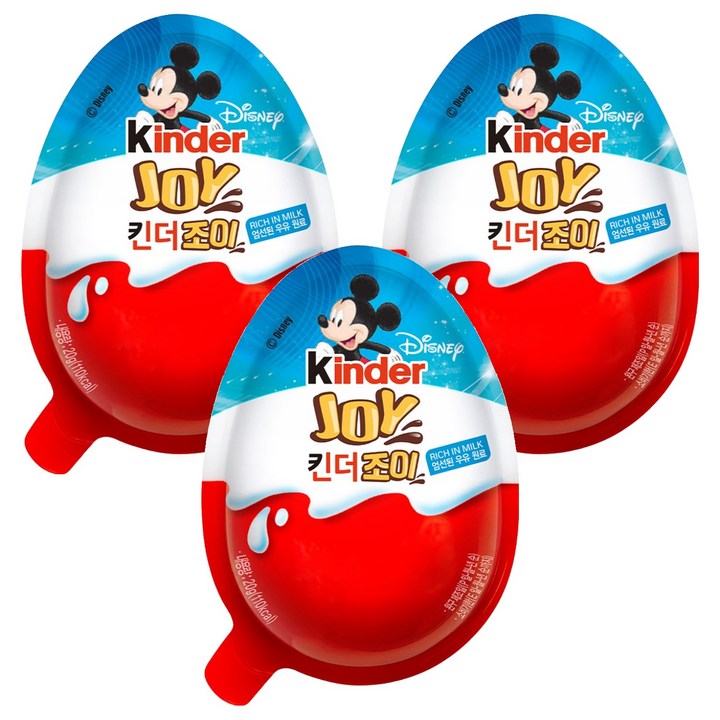 킨더 조이 초콜릿 걸, 3개, 20g