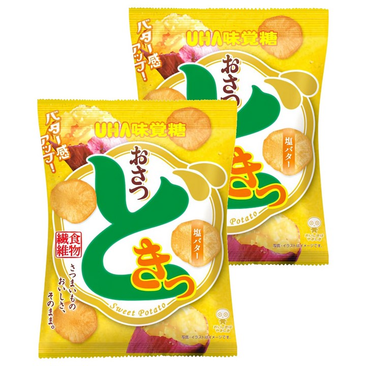 유하미카쿠토 오사츠 도키 시오버터맛, 65g, 2개