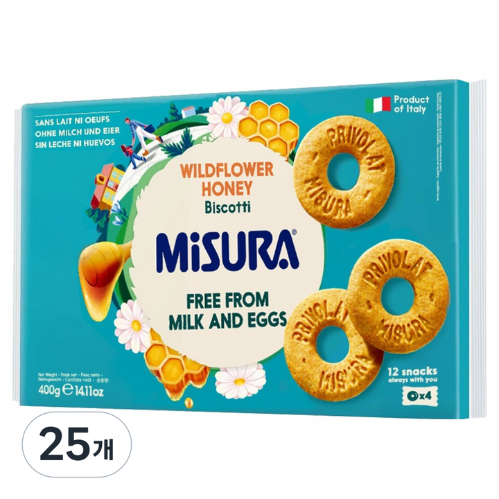 미주라 허니 비스켓, 400g, 25개