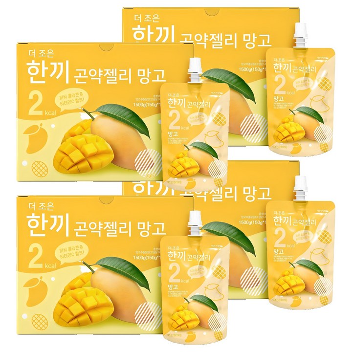 더존건강 더조은 한끼곤약젤리 망고 10개입, 1.5kg, 4개