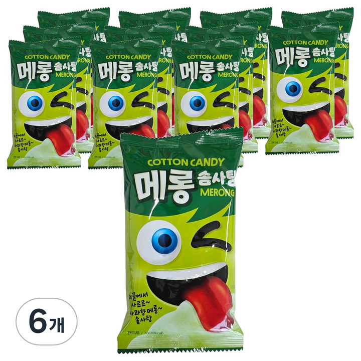 메롱 솜사탕 12p, 84g, 6개