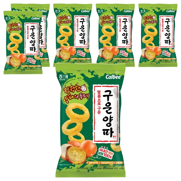 해태제과 구운양파, 60g, 6개