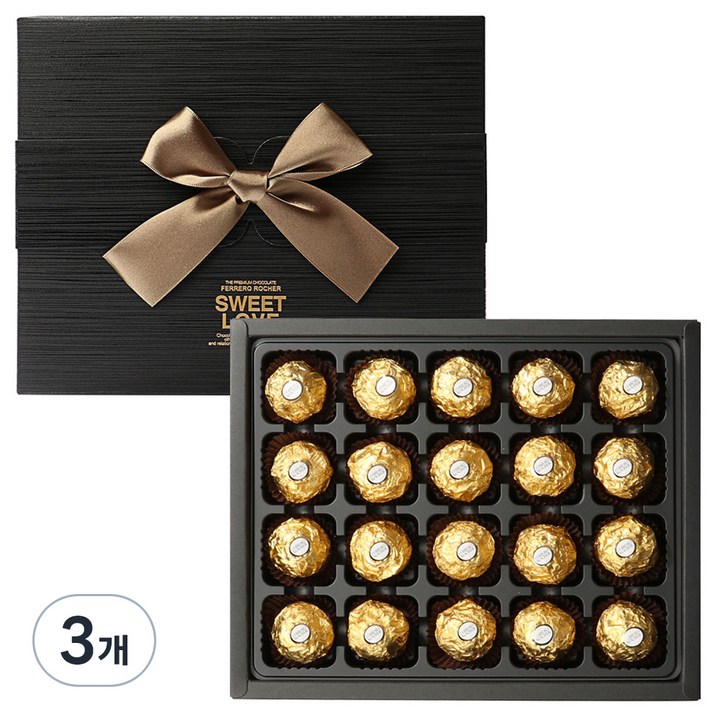 페레로로쉐 초콜릿 선물세트 T20, 250g, 3개