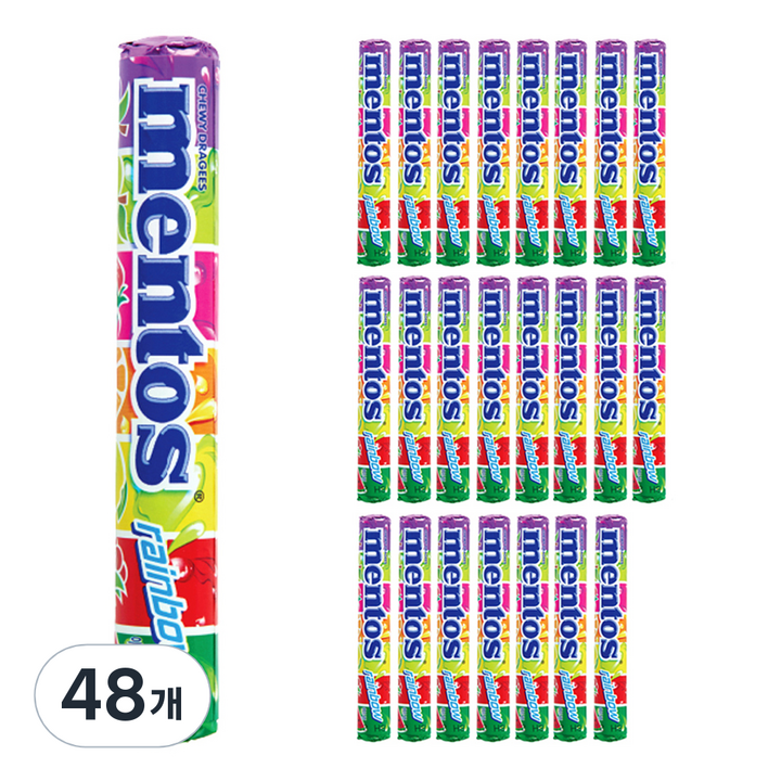 멘토스 레인보우, 37.5g, 48개