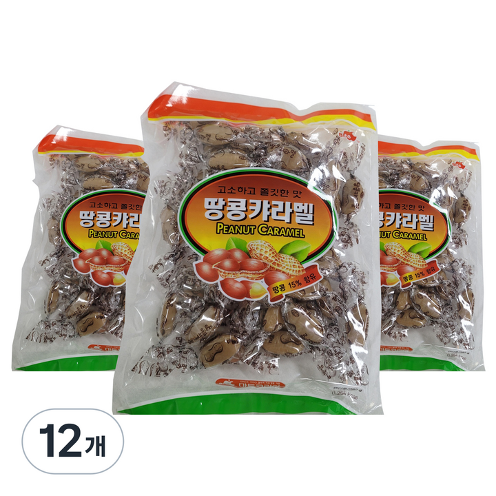 아름다운정성 추억의 땅콩 카라멜, 280g, 12개