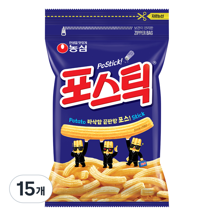 포스틱 과자, 280g, 15개