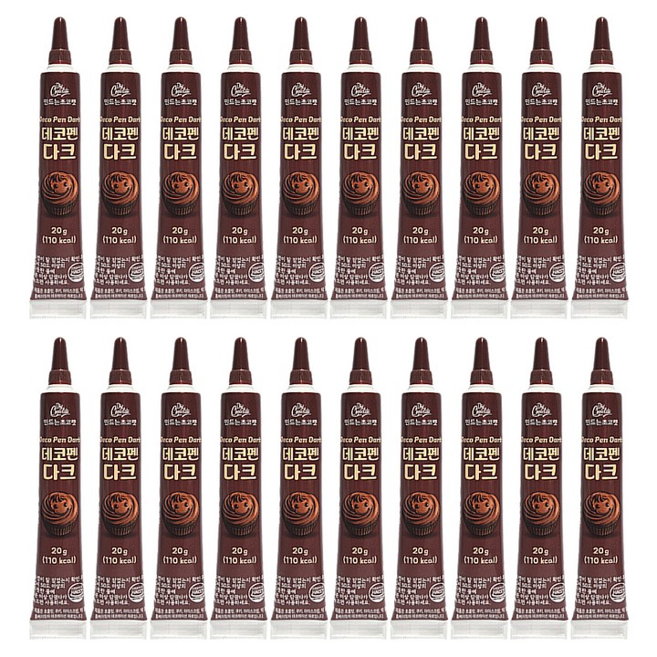 초코펜 다크, 20g, 20개