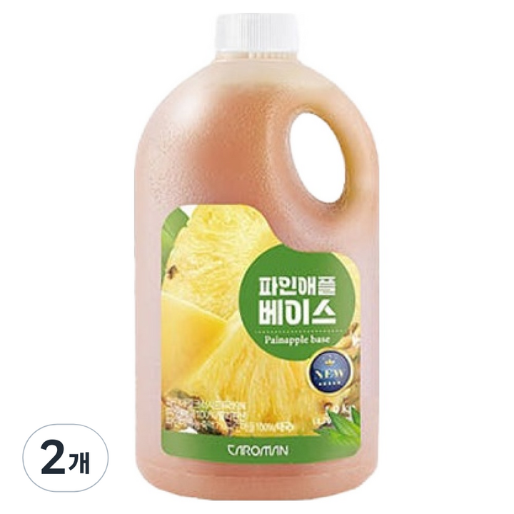 까로망 파인애플 베이스, 1.9kg, 2개