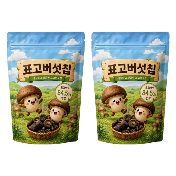 담은재 바삭하고 달콤한 표고버섯칩, 100g, 2개