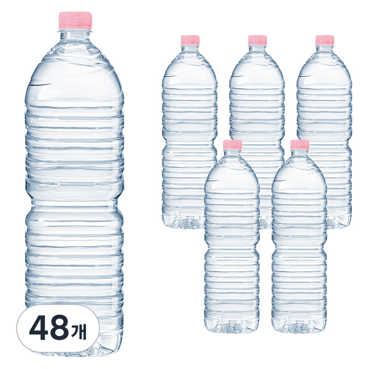 CRYSTAL 무라벨 생수, 2L, 48개