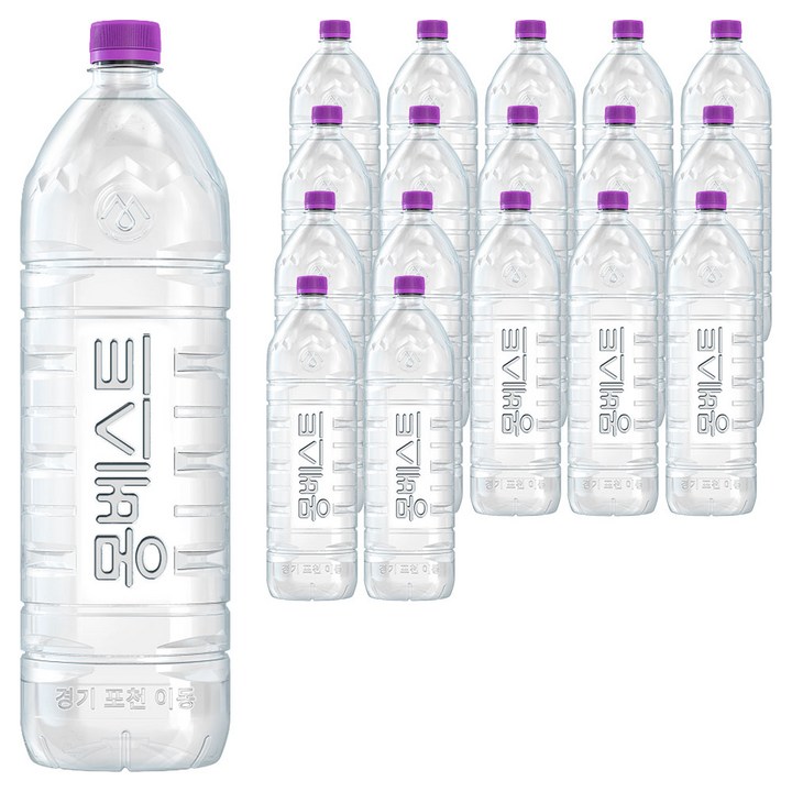 몽베스트 위드어스 무라벨 생수, 2L, 18개