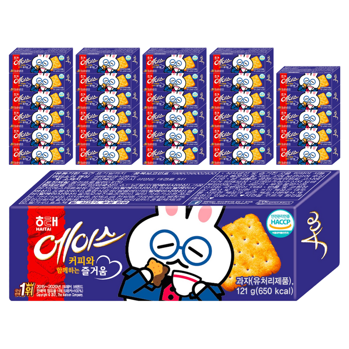 해태제과 에이스 과자, 121g, 40개