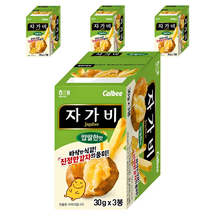 자가비 짭짤한 맛 3p, 90g, 4개