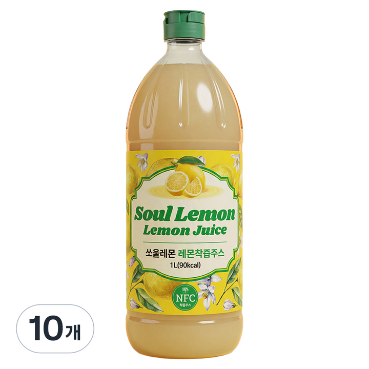 파이토메이드 쏘울레몬 레몬 착즙주스, 10개, 1L