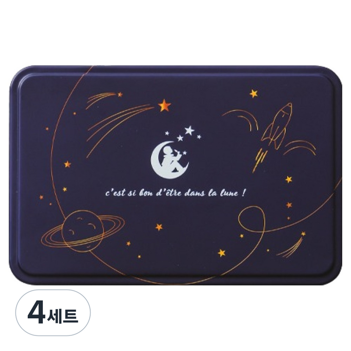 피에로구르망 롤리팝 틴케이스 믹스후르츠맛 10p + 밀크카라멜맛 10p 세트 260g, 4세트