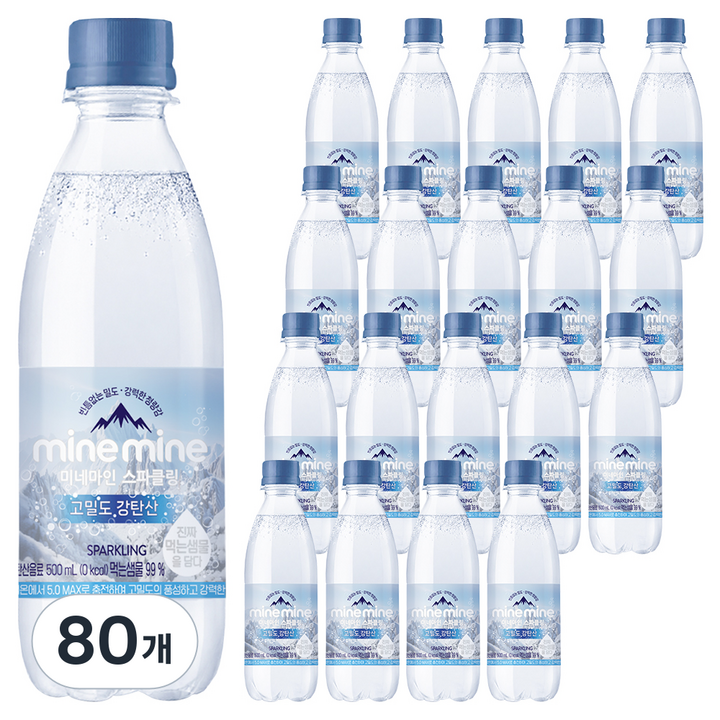 동원 미네마인 스파클링 동원 고밀도 강탄산, 500ml, 80개