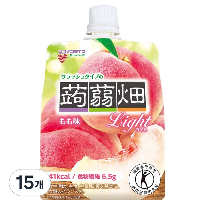 콘냐쿠바타케 곤약젤리 복숭아맛, 150g, 15개